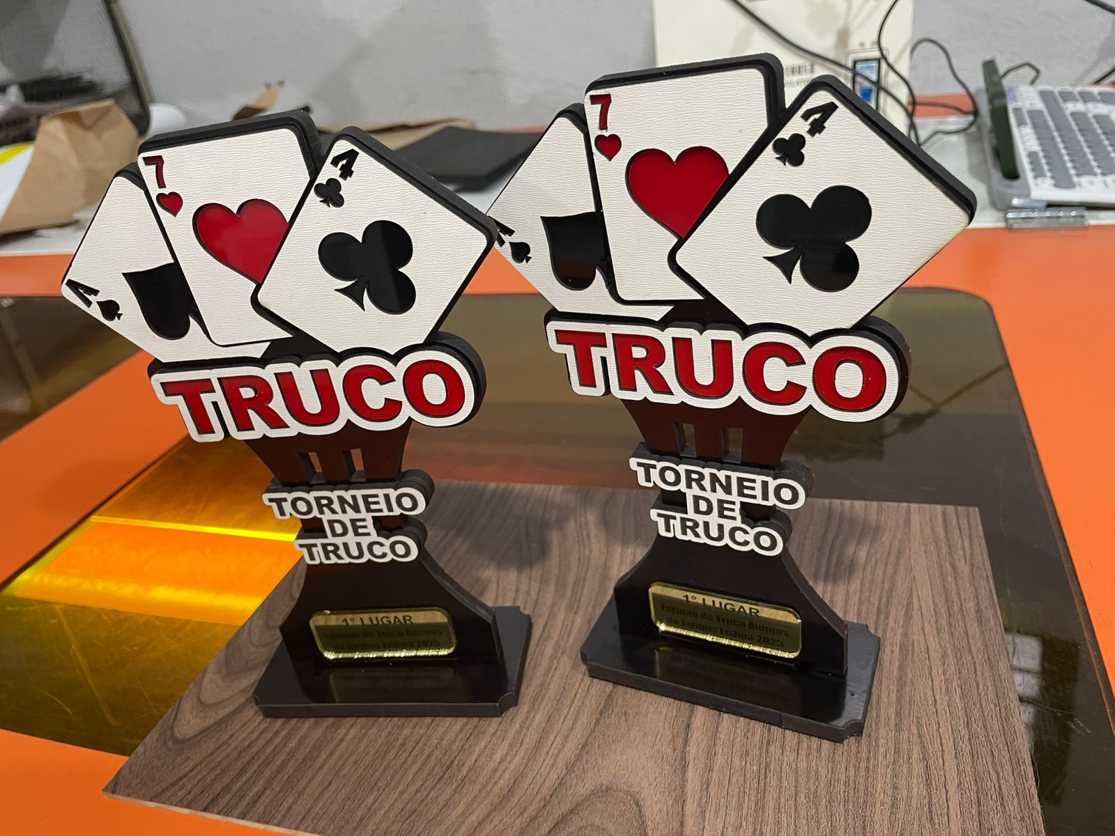 TROFEU SPORT: Estrutura forte em MDF com detalhes de alto relevo em Acrílico - Troféus - Imagem 10